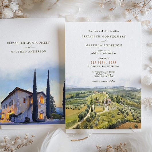 Il Poggio Alle Trese Italië Destination Wedding Kaart
