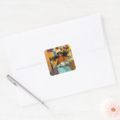  “Il riso del vento” (Gelach van de Wind) Vierkante Sticker (Envelop)