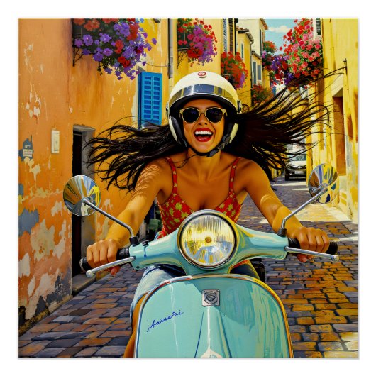  “Il riso del vento” (Lach van de Wind) Perfect Poster (Voorkant)