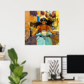  “Il riso del vento” (Lach van de Wind) Poster (Thuiskantoor)