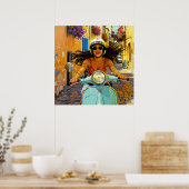  “Il riso del vento” (Lach van de Wind) Poster (Keuken)