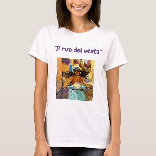  “Il riso del vento” (Lach van de Wind) T-shirt (Voorkant)