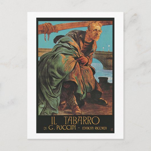 Il Tabarro (Giacomo Puccini) Briefkaart (Voorkant)