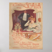 Il Teatro della Scala 1900 Poster (Voorkant)