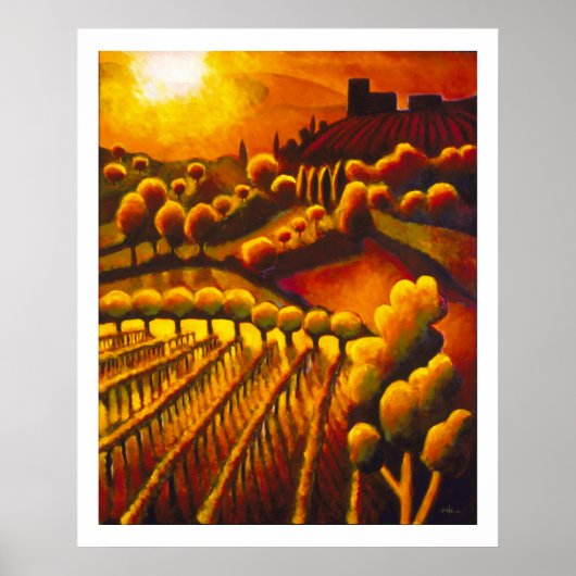 Il tramonto da Casa Memmo Poster (Voorkant)