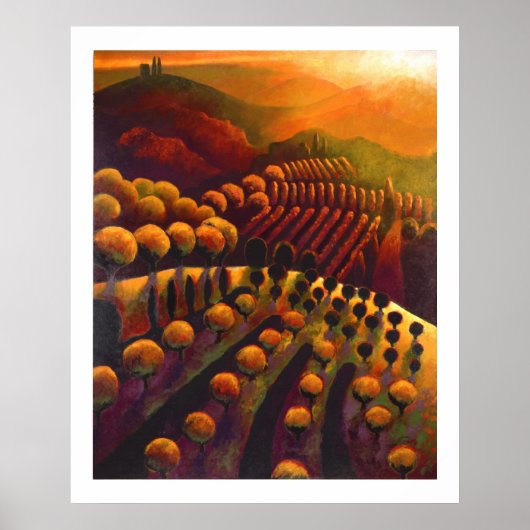 Il tramonto dalla cucina poster (Voorkant)