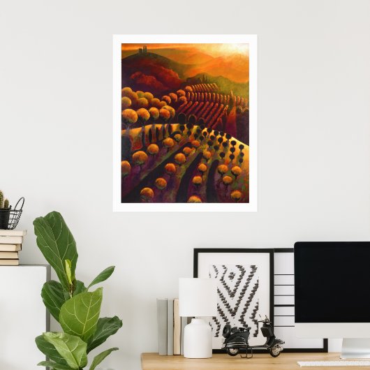 Il tramonto dalla cucina poster (Thuiskantoor)