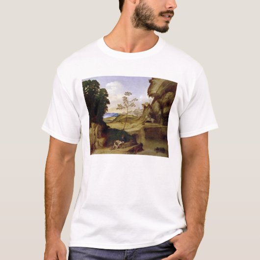 Il Tramonto (The Sunset) (olie op doek) T-shirt (Voorkant)