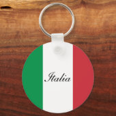 Il Tricolore - De vlag van Italië Sleutelhanger (Voorkant)