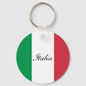 Il Tricolore - De vlag van Italië Sleutelhanger (Achterkant)