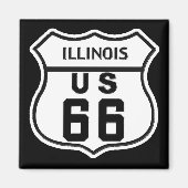 IL US ROUTE 66 MAGNEET (Voorkant)