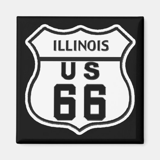 IL US ROUTE 66 MAGNEET (Voorkant)