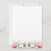 Ilac Wildflower Romantische Huwelijksuitnodigingen Save The Date (Achterkant)