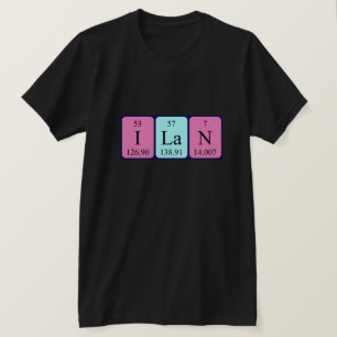 Ilan periodiek shirt van de lijstnaam