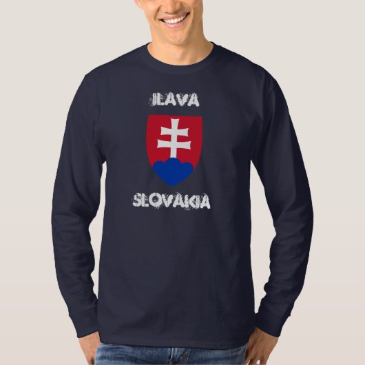 Ilava, Slowakije met wapen T-shirt (Voorkant)