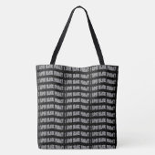 ILBF-zwarte streep Tote Bag (Achterkant)
