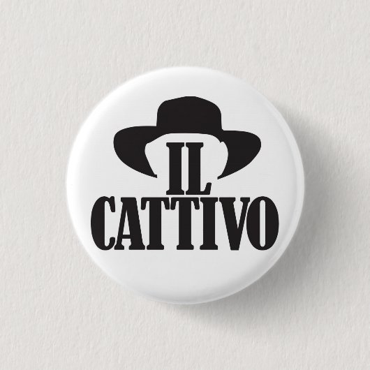 ILCATTIVO RONDE BUTTON 3,2 CM (Voorkant)