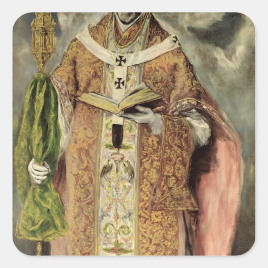 Ildefonso 1605-1610 vierkante sticker (Voorkant)