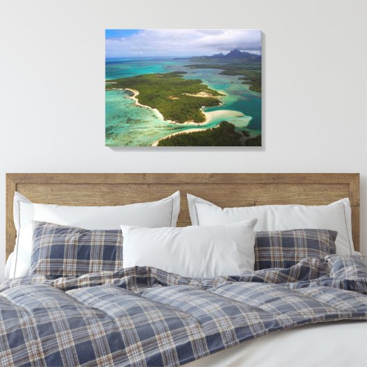 Ile Aux Cerfs, Mauritius Canvas Afdruk (Insitu (Slaapkamer))