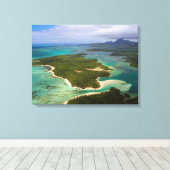 Ile Aux Cerfs, Mauritius Canvas Afdruk (Insitu (Houten vloer))