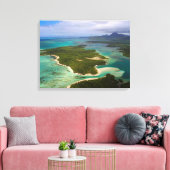 Ile Aux Cerfs, Mauritius Canvas Afdruk (Insitu (Woonkamer))