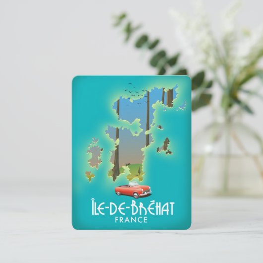 Ile-de-Bréhat, frankrijk,  reisposter (Staand voorkant)