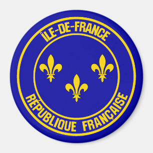 Île-de-France Round Emblem Magneet
