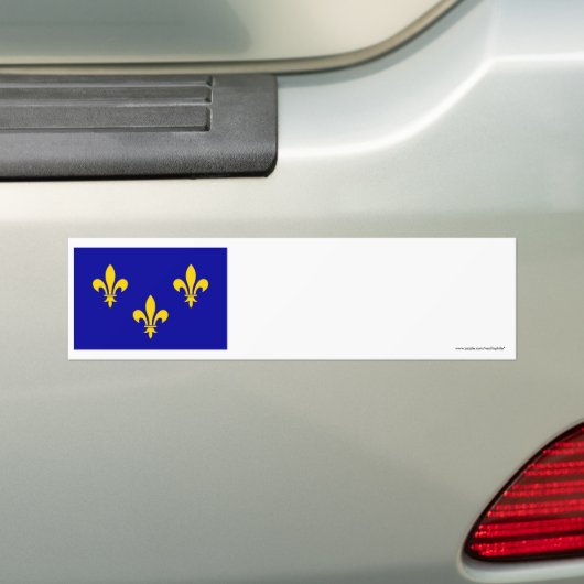 Ile-de-France-vlag Bumpersticker (Op auto)