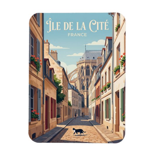 Île de la Cité Frankrijk Magneet (Verticaal)
