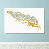 Ile-de-la-Cite. Parijs Frankrijk Canvas Afdruk (Insitu (Houten vloer))