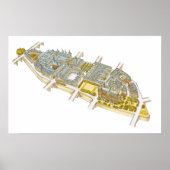 Ile-de-la-Cite. Parijs Frankrijk Poster (Voorkant)