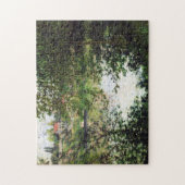 Île de la Grande Jatte Through Trees Monet Fine Legpuzzel (Verticaal)