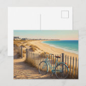 Île de Ré Frankrijk Fiets Briefkaart (Voorkant / Achterkant)