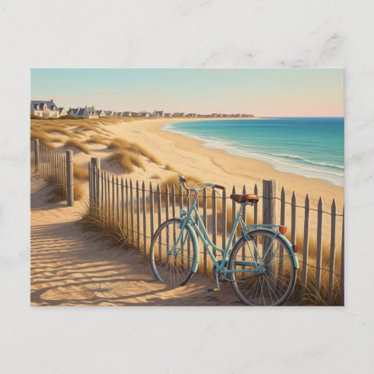 Île de Ré Frankrijk Fiets Briefkaart (Voorkant)