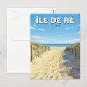 Île de Ré Frankrijk Reizen Briefkaart (Voorkant / Achterkant)