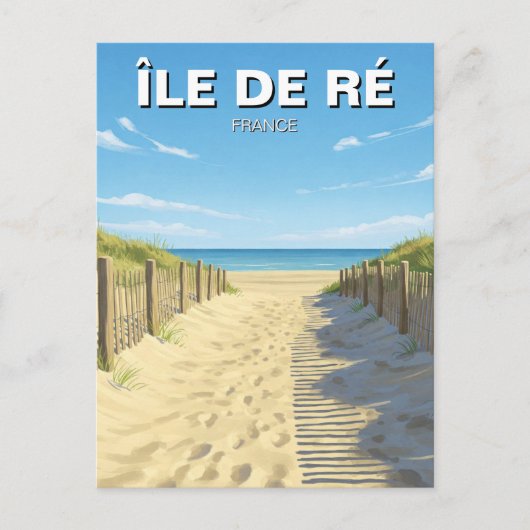 Île de Ré Frankrijk Reizen Briefkaart (Voorkant)