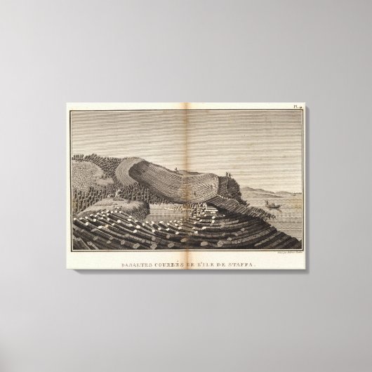 Ile de Staffa Canvas Afdruk (Voorkant)