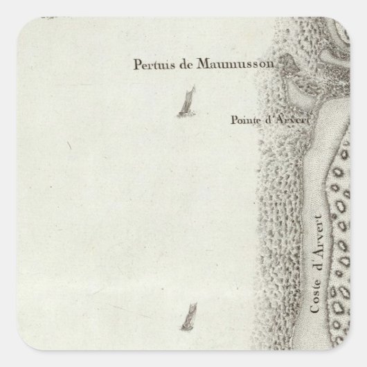 Ile d'Oleron Vierkante Sticker (Voorkant)