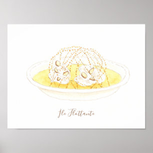 Île Flottante waterverf Poster