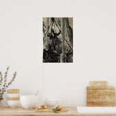 Ile Mysterieuse, Jules Verne The Mysterious Island Poster (Keuken)