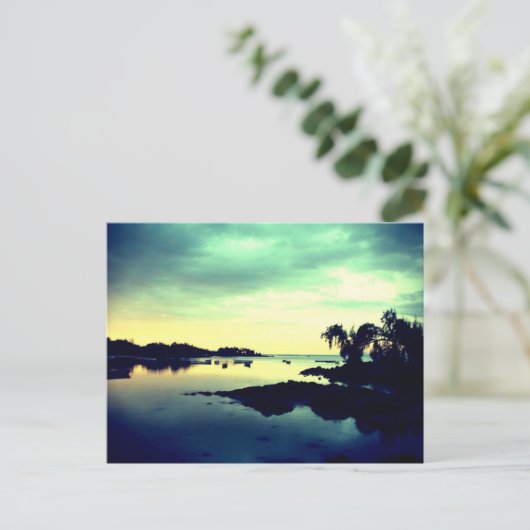 ile paradisiaque - overnachting briefkaart (Staand voorkant)