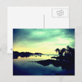 ile paradisiaque - overnachting briefkaart (Voorkant / Achterkant)