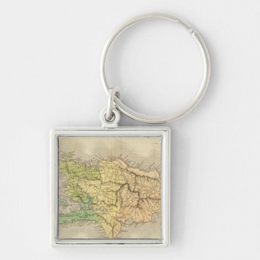 Ile St. Domingue of Haiti Sleutelhanger (Voorkant)