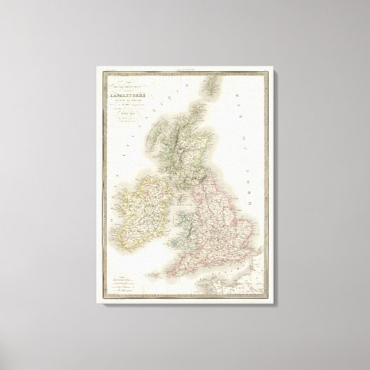Iles Britanniques - Britse eilanden Canvas Afdruk (Voorkant)