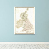 Iles Britanniques - Britse eilanden Canvas Afdruk (Insitu (Houten vloer))