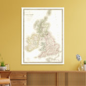 Iles Britanniques - Britse eilanden Canvas Afdruk (Insitu (Woonkamer))