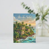 Îles du Salut Frans-Guyana Briefkaart (Staand voorkant)