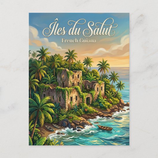 Îles du Salut Frans-Guyana Briefkaart (Voorkant)