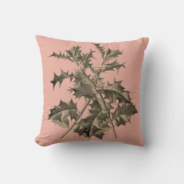 Ilex – Holly – Stechpalme – Christdorn Kussen (Voorkant)