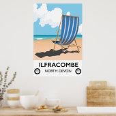 Ilfracombe North Devon reisposter Poster (Keuken)